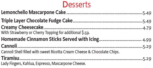 Desserts